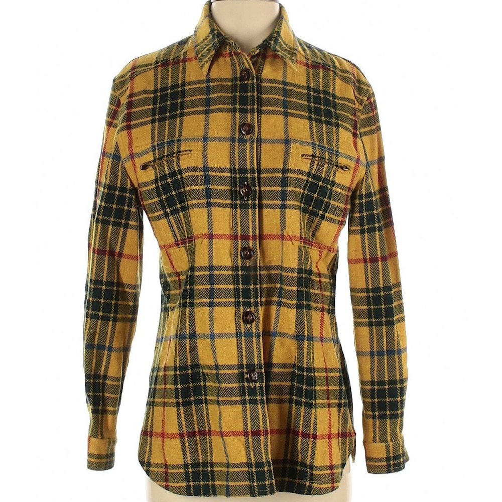 Blue Eagle plaid wool button up